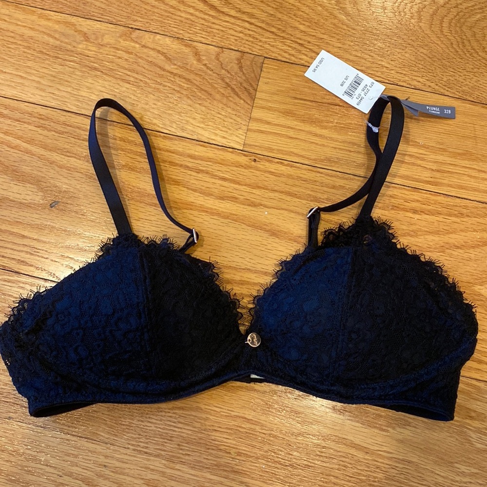 Aerie Real Power Wireless Push Up Eyelash Lace Bra